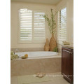 PVC and wood plantation shutters